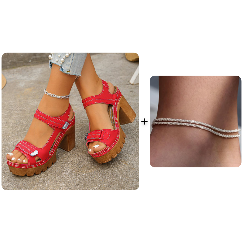 🏖️Women's Summer Platform One-Strap Sandals – Comfortable, Lightweight & Perfect for Beach or Daily Wear☀️