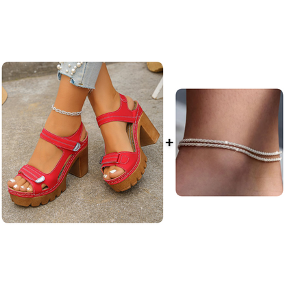 🏖️Women's Summer Platform One-Strap Sandals – Comfortable, Lightweight & Perfect for Beach or Daily Wear☀️