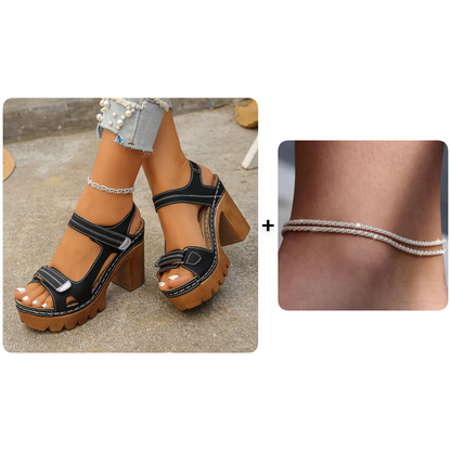 🏖️Women's Summer Platform One-Strap Sandals – Comfortable, Lightweight & Perfect for Beach or Daily Wear☀️