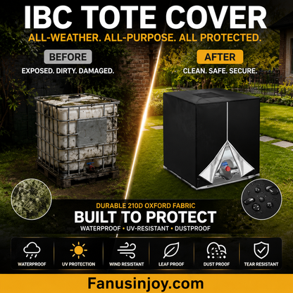 🔥Limited time 55% OFF! Safeguard your water quality! 💦Waterproof Outdoor IBC Tote Cover