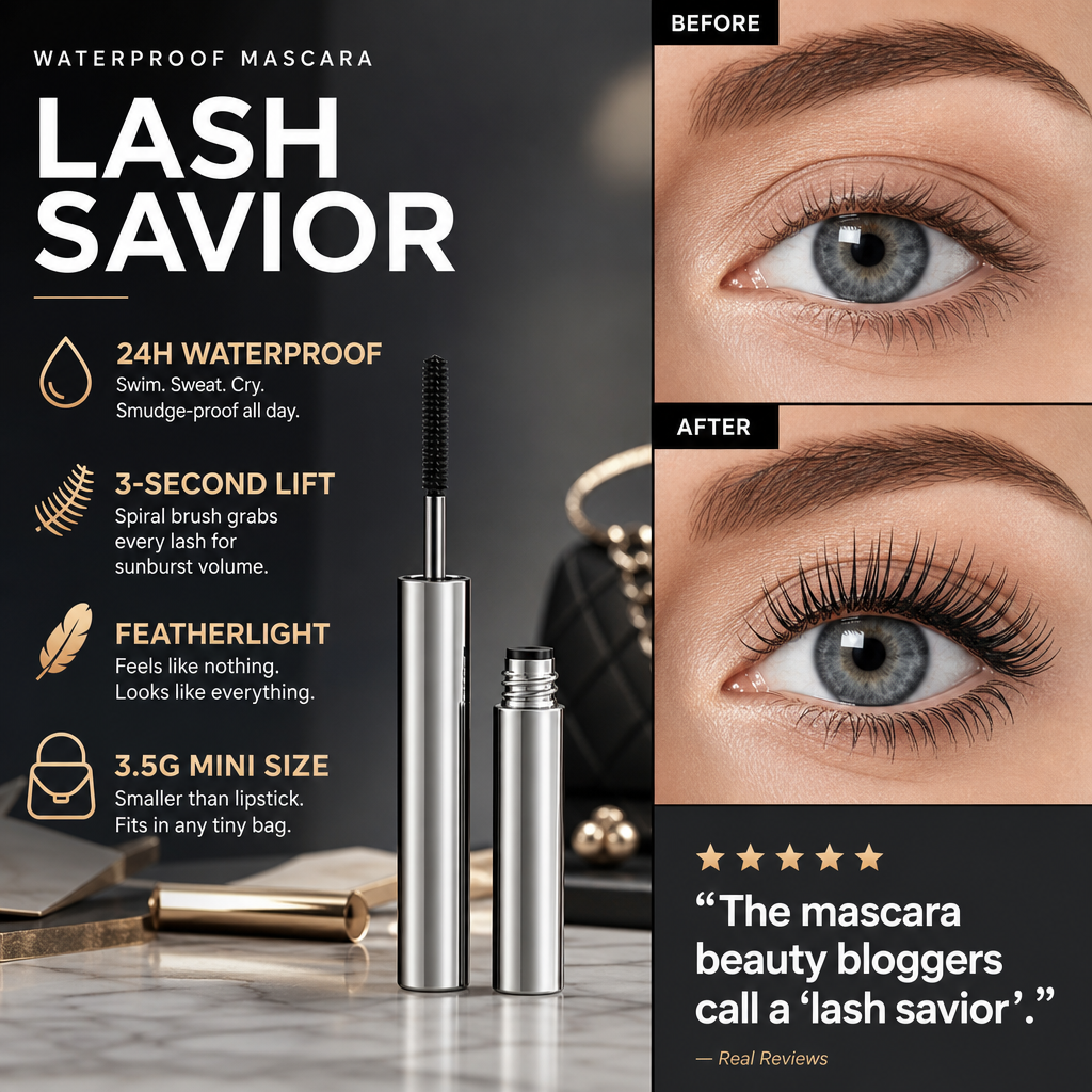 💐🔥Buy 1 Get 1 Free Price: Only £8.99!!💥💦 Waterproof Curling & Lengthening Mascara ✨