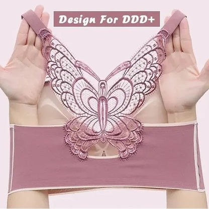 🎁Hot Sale 55% OFF⏳Butterfly Embroidery Wirefree Bra – Wire-Free Lift & All-Day Support ✨