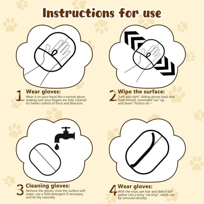 🐾🧤 Pet Hair Remover Electrostatic Gloves – Double-Sided Efficient, Soft Silicone & Washable Reusable (Versatile Home+Car)!