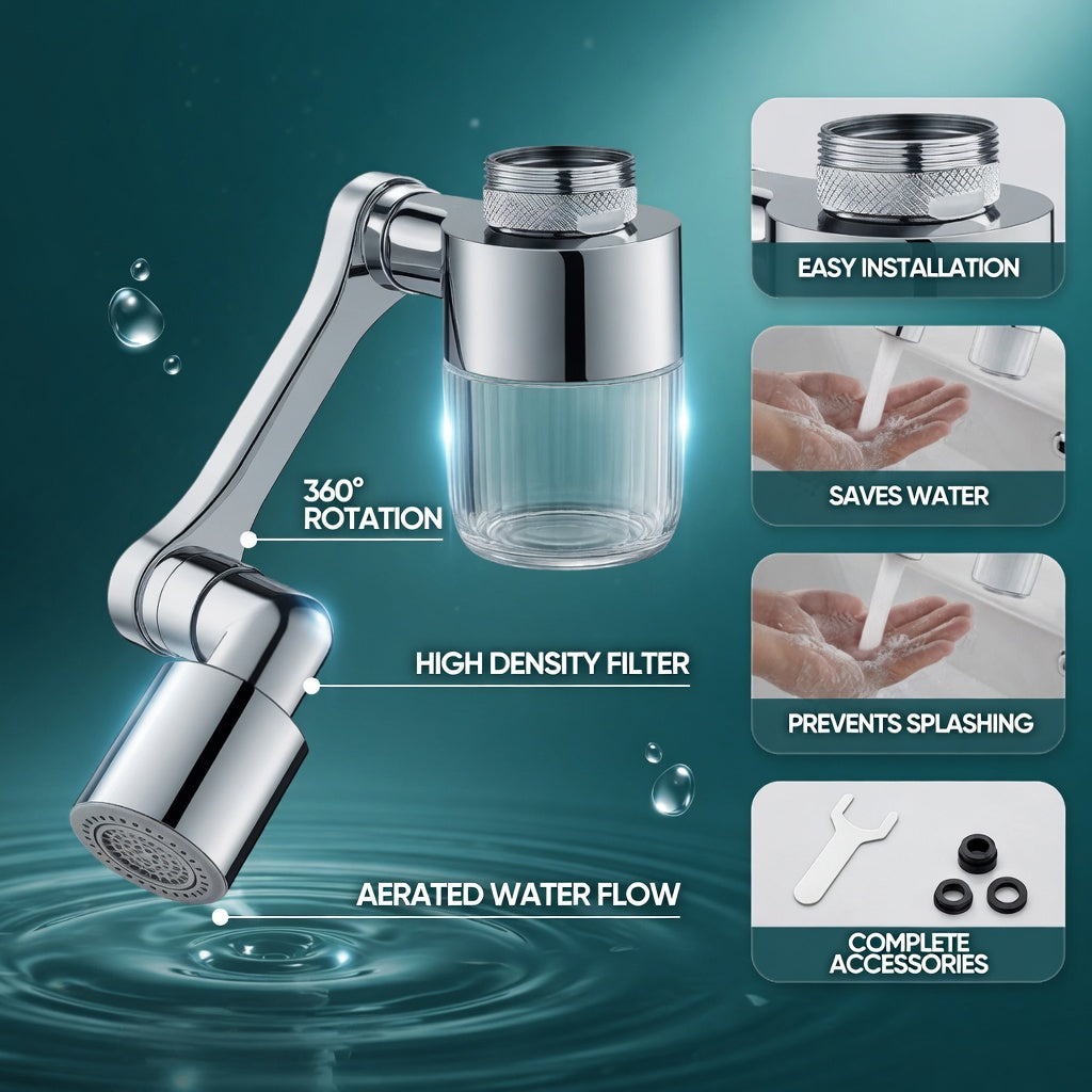 🚰360° Rotating Multifunctional Tap - Small upgrade. Big difference✨