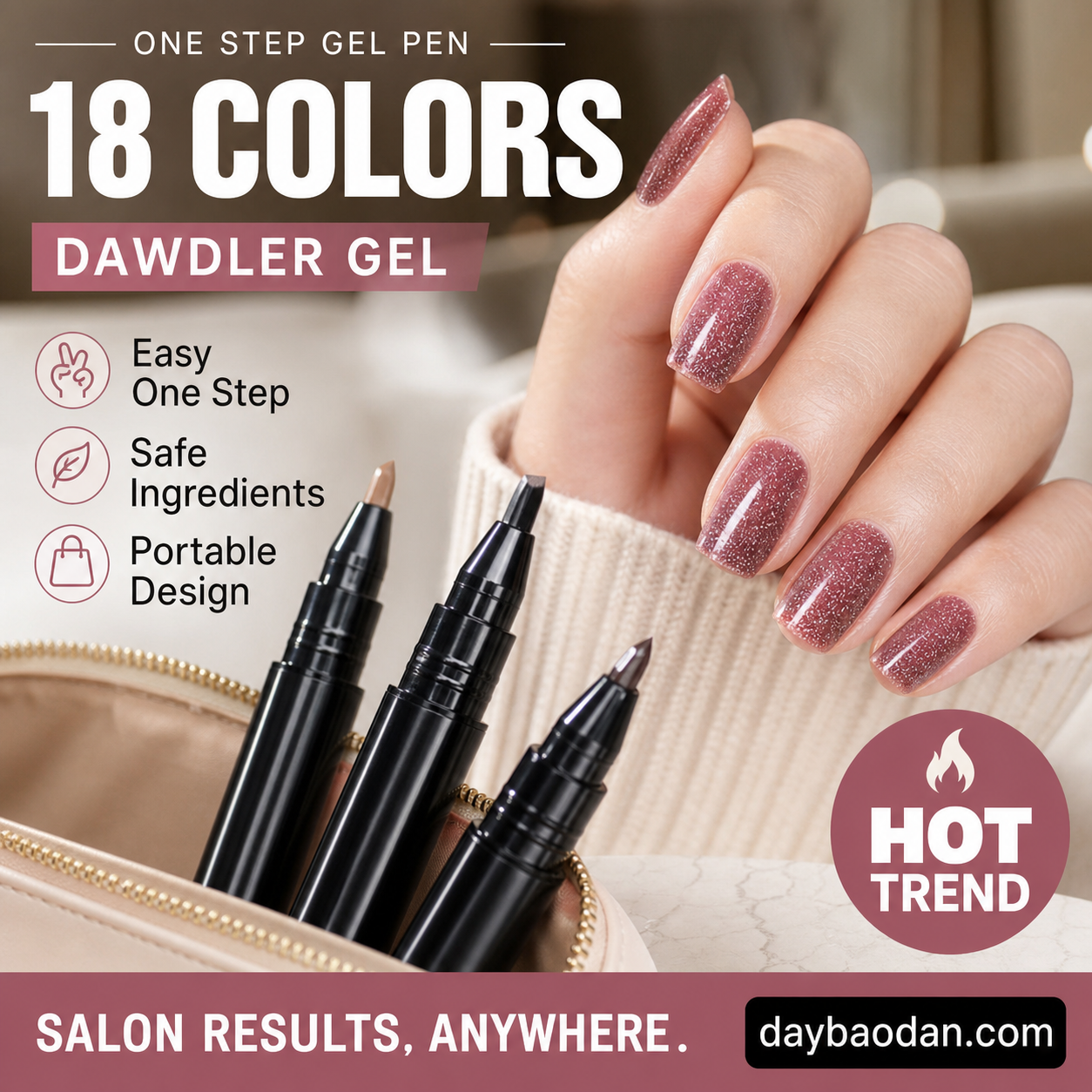 💅Zeitlich begrenztes Angebot: 1 kaufen, 1 gratis dazu ✨Ein-Schritt-Nagelgellackstift🎨Kostenlose tragbare Mini-UV-Nagellampe💡
