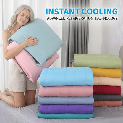 🛏️Breathable Lightweight Summer Comforter – Cooling Duvet for Hot Sleepers ❄️✨