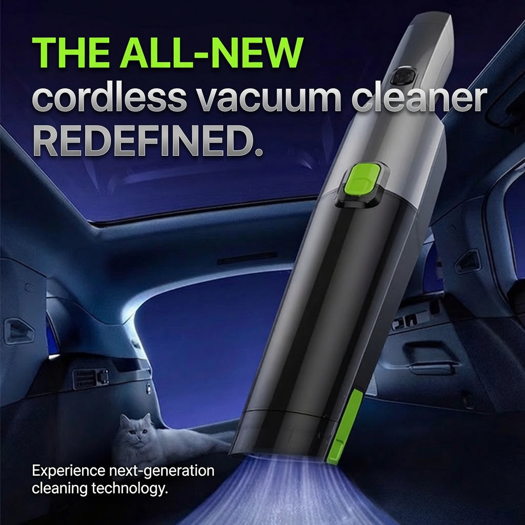 ✨Multifunctional vacuum cleaner🏠🚗Small Size. Big Cleaning Power!