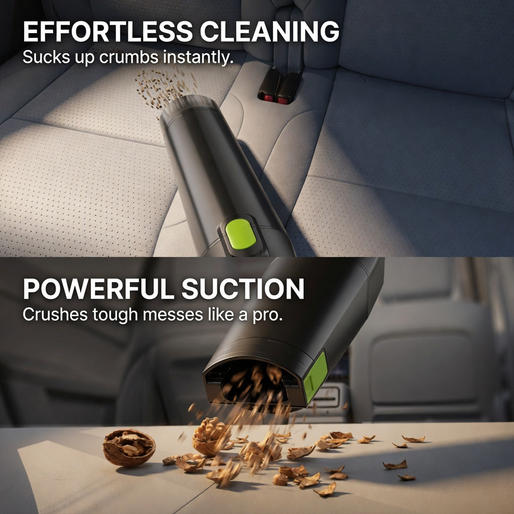 ✨Multifunctional vacuum cleaner🏠🚗Small Size. Big Cleaning Power!