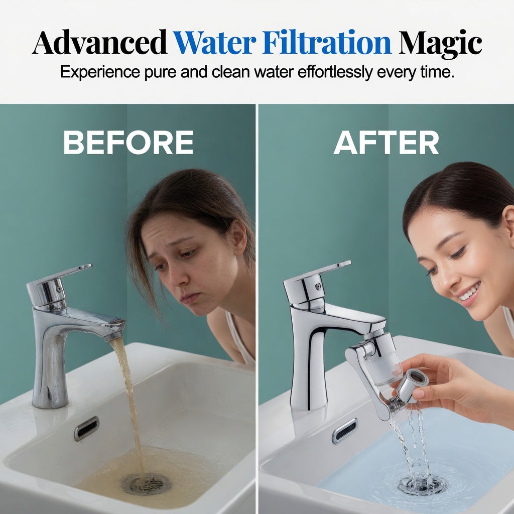 🚰360° Rotating Multifunctional Tap - Small upgrade. Big difference✨