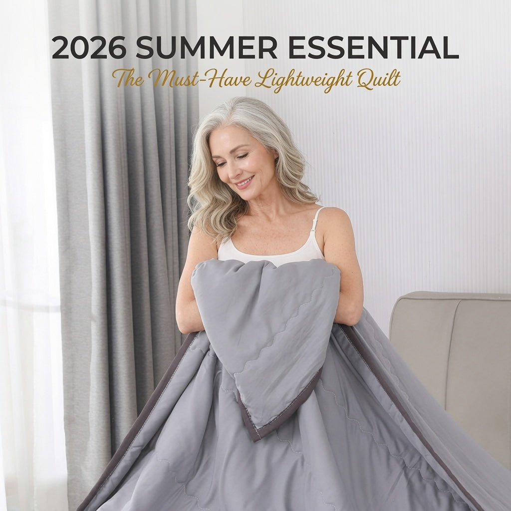 🛏️Breathable Lightweight Summer Comforter – Cooling Duvet for Hot Sleepers ❄️✨