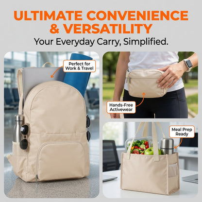 💼Foldable Convertible Backpack Tote 3-in-1 Travel Bag - Travel Made Simple✨