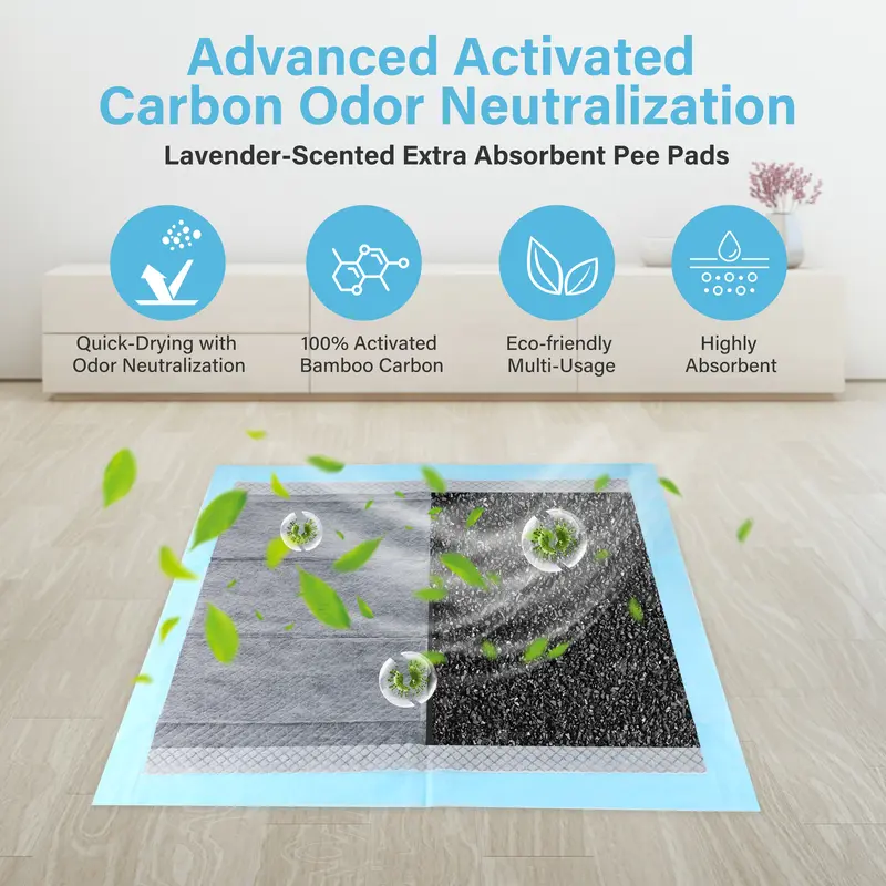 🐶🧼 Absorbent Leak-Proof Dog Potty Pads(20 Pcs)-Make Potty Training A Breeze For Your Pup✨