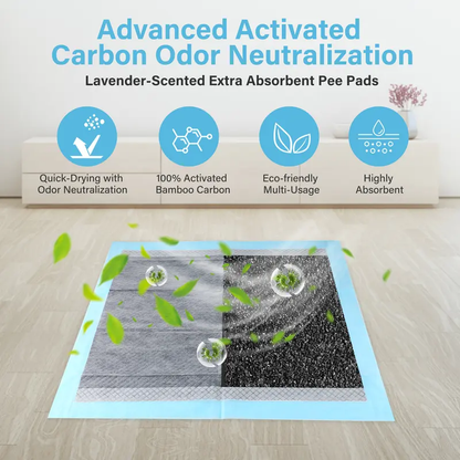 🐶🧼 Absorbent Leak-Proof Dog Potty Pads(20 Pcs)-Make Potty Training A Breeze For Your Pup✨