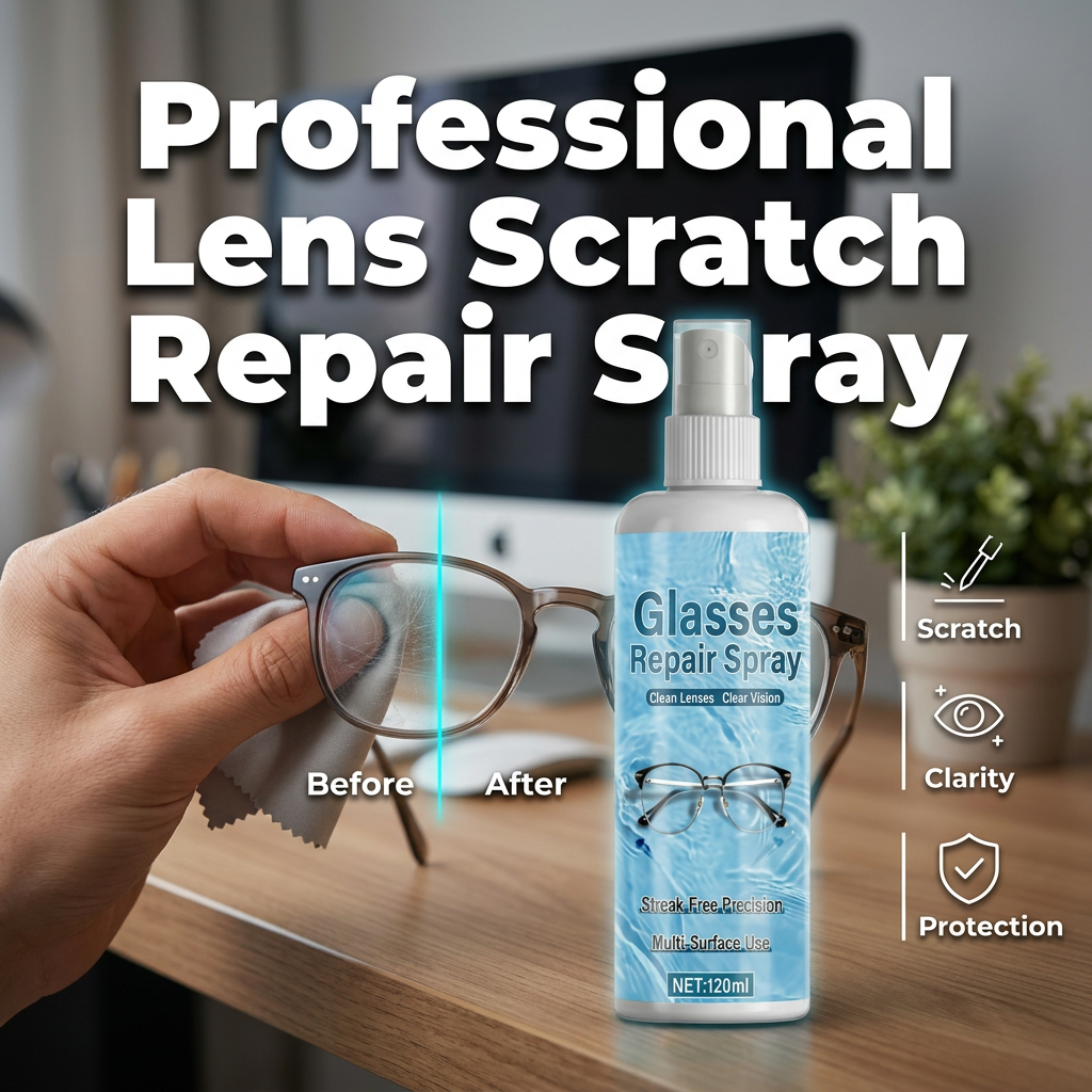 💥LAST DAY SALE 52%OFF💥 Lens Scratch Repair Spray 👓✨ – Micro-Scratch Remover, Streak-Free, Safe on Coatings