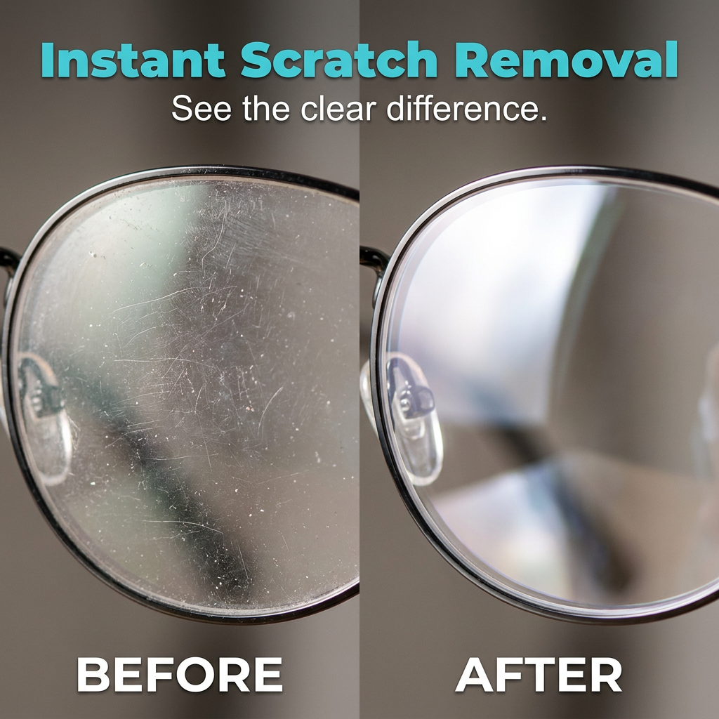 💥LAST DAY SALE 52%OFF💥 Lens Scratch Repair Spray 👓✨ – Micro-Scratch Remover, Streak-Free, Safe on Coatings