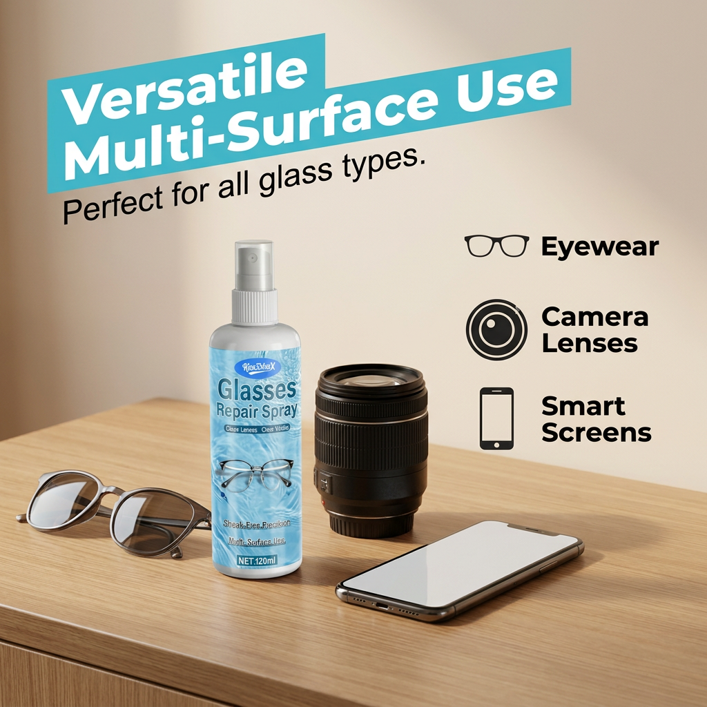 💥LAST DAY SALE 52%OFF💥 Lens Scratch Repair Spray 👓✨ – Micro-Scratch Remover, Streak-Free, Safe on Coatings