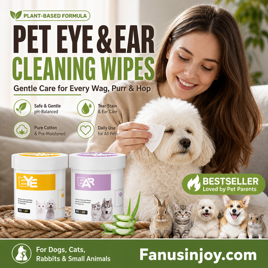 🥳2026 HOT SALE🥳💞50K+ SOLD!🐾🌿 50% OFF! Natural Plant‑Based Pet Wipes – Aloe vera & glycerin, pH‑balanced. Gently removes tear stains & earwax. Safe for daily use! 🧻✨