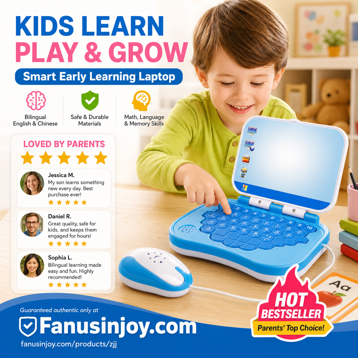 🔥Surprise 50% off！👦Toys that give kids a head start！Bilingual Learning Machine for Infants and Toddlers