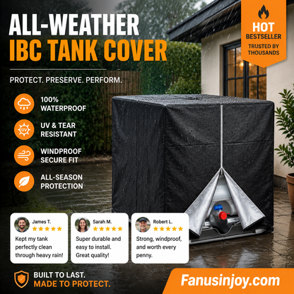 🔥Limited time 55% OFF! Safeguard your water quality! 💦Waterproof Outdoor IBC Tote Cover