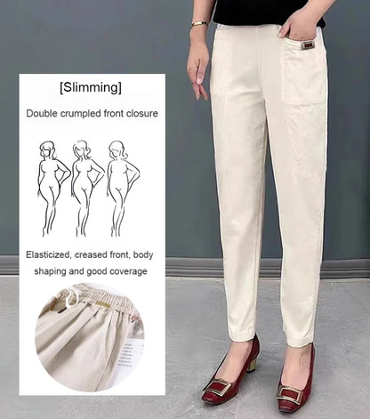 💝Damen-Baumwollhose mit Gummizug in der Taille💝