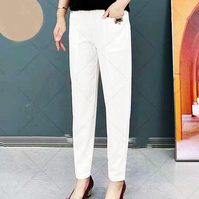 💝Damen-Baumwollhose mit Gummizug in der Taille💝