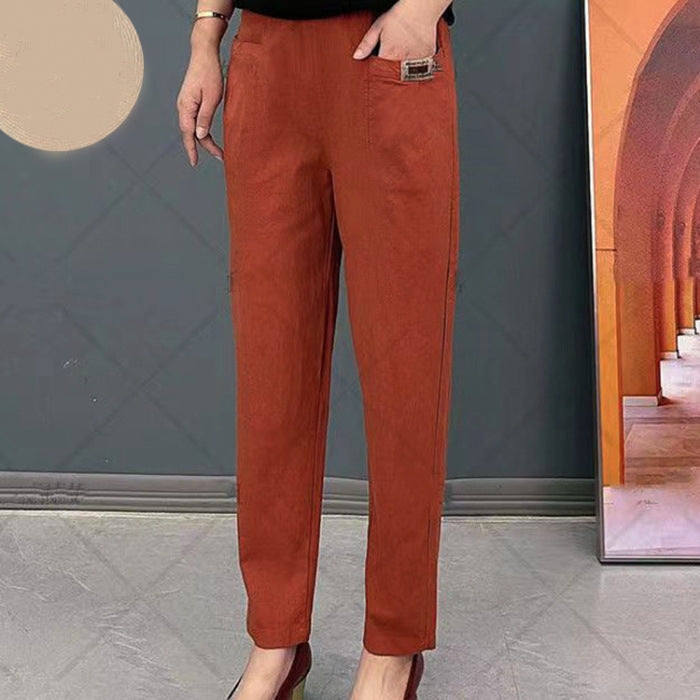 💝Damen-Baumwollhose mit Gummizug in der Taille💝
