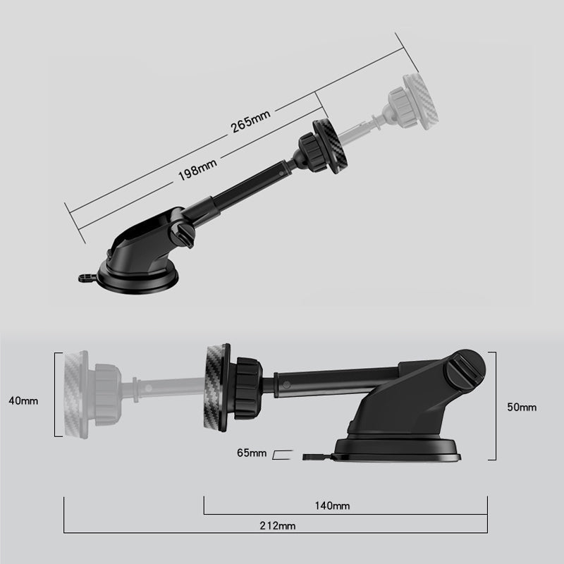 Car Magnetic Phone Mount with Telescopic Rod