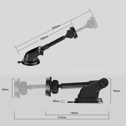 Car Magnetic Phone Mount with Telescopic Rod
