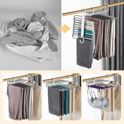 🥳2026 HOT SALE🥳💞50K+ SOLD!✨ 💝Multi layer zipper magic pants rack