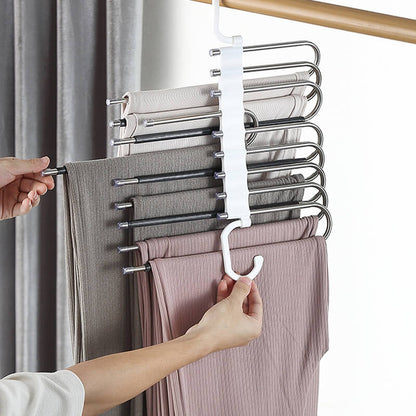 🥳2026 HOT SALE🥳💞50K+ SOLD!✨ 💝Multi layer zipper magic pants rack