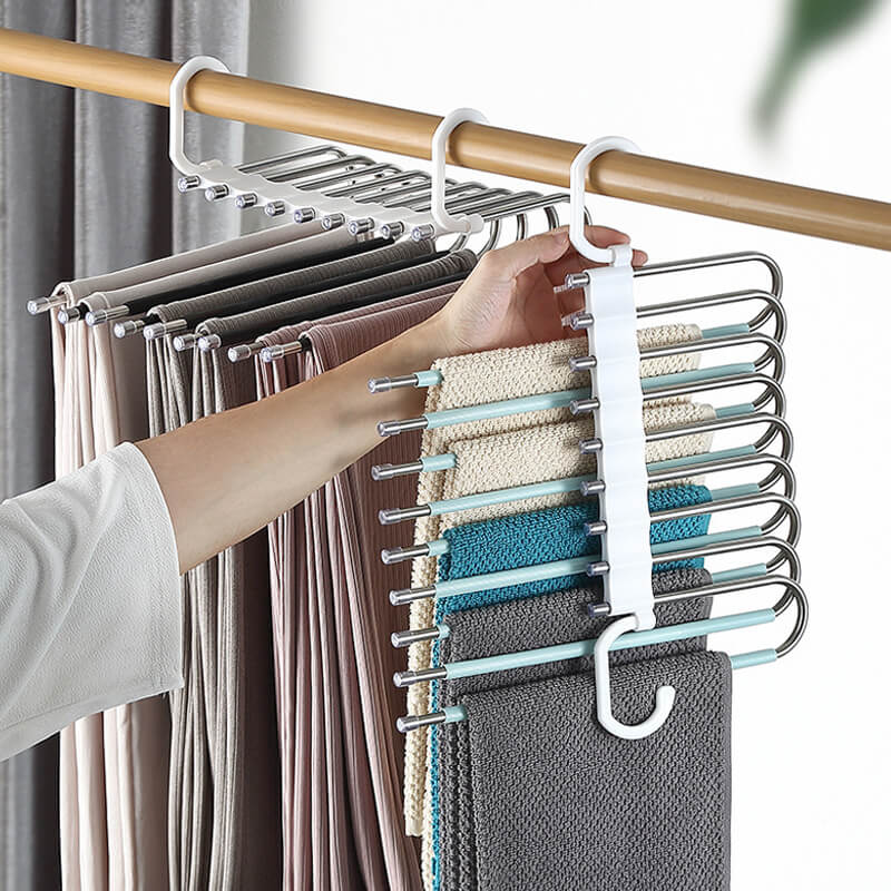🥳2026 HOT SALE🥳💞50K+ SOLD!✨ 💝Multi layer zipper magic pants rack
