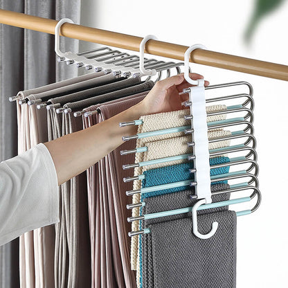 🥳2026 HOT SALE🥳💞50K+ SOLD!✨ 💝Multi layer zipper magic pants rack