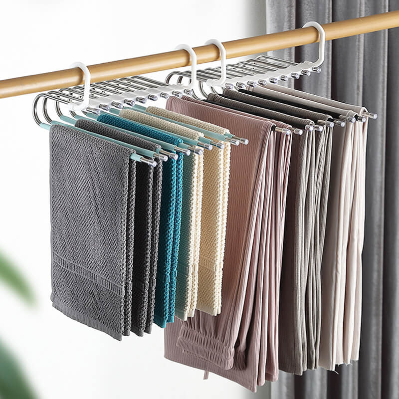 🥳2026 HOT SALE🥳💞50K+ SOLD!✨ 💝Multi layer zipper magic pants rack