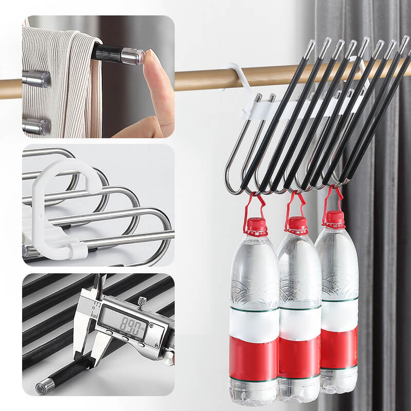 🥳2026 HOT SALE🥳💞50K+ SOLD!✨ 💝Multi layer zipper magic pants rack