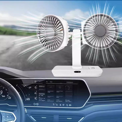 ⏳Time-limited Special⏰Desktop Oscillating Dual Head Fan🌬️ Powerful, Silent, Versatile😎