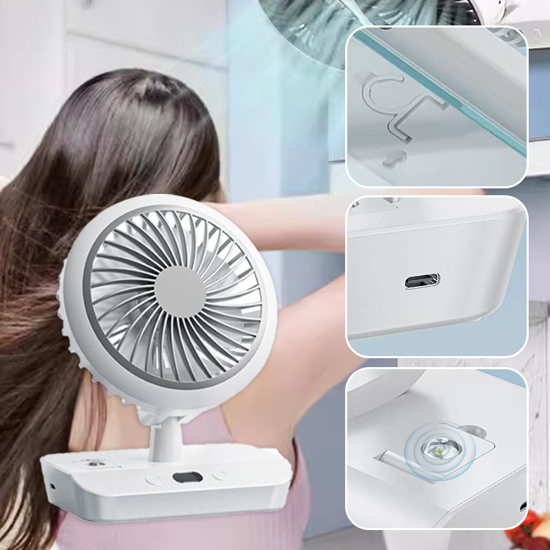 ⏳Time-limited Special⏰Desktop Oscillating Dual Head Fan🌬️ Powerful, Silent, Versatile😎