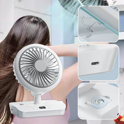 ⏳Time-limited Special⏰Desktop Oscillating Dual Head Fan🌬️ Powerful, Silent, Versatile😎