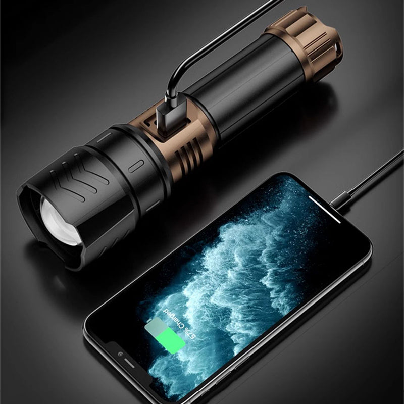 🔥Most Recommended🔥SKYFIRE 1097 flashlight strong light ultra bright outdoor camping home long-range portable ultra long endurance lighting
