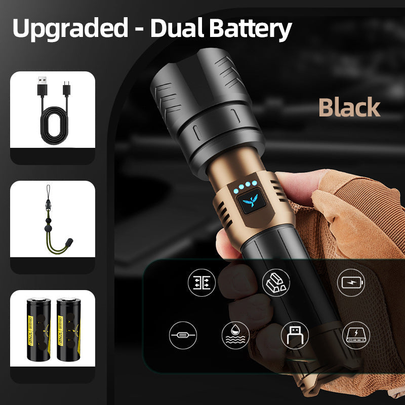 🔥Most Recommended🔥SKYFIRE 1097 flashlight strong light ultra bright outdoor camping home long-range portable ultra long endurance lighting