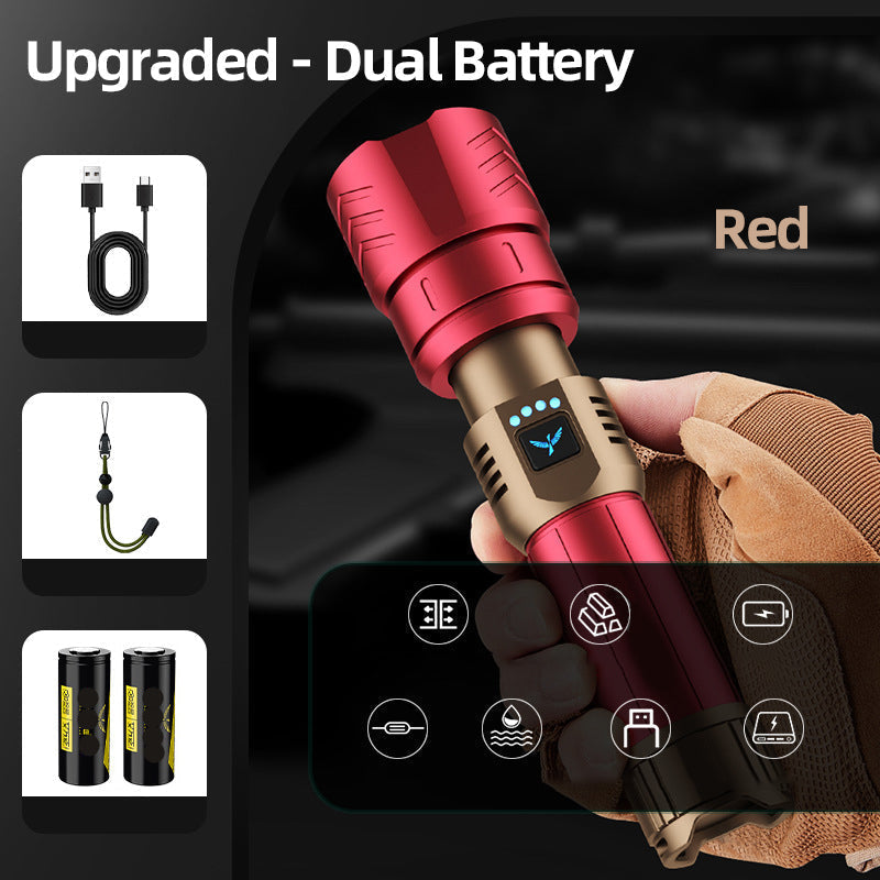 🔥Most Recommended🔥SKYFIRE 1097 flashlight strong light ultra bright outdoor camping home long-range portable ultra long endurance lighting