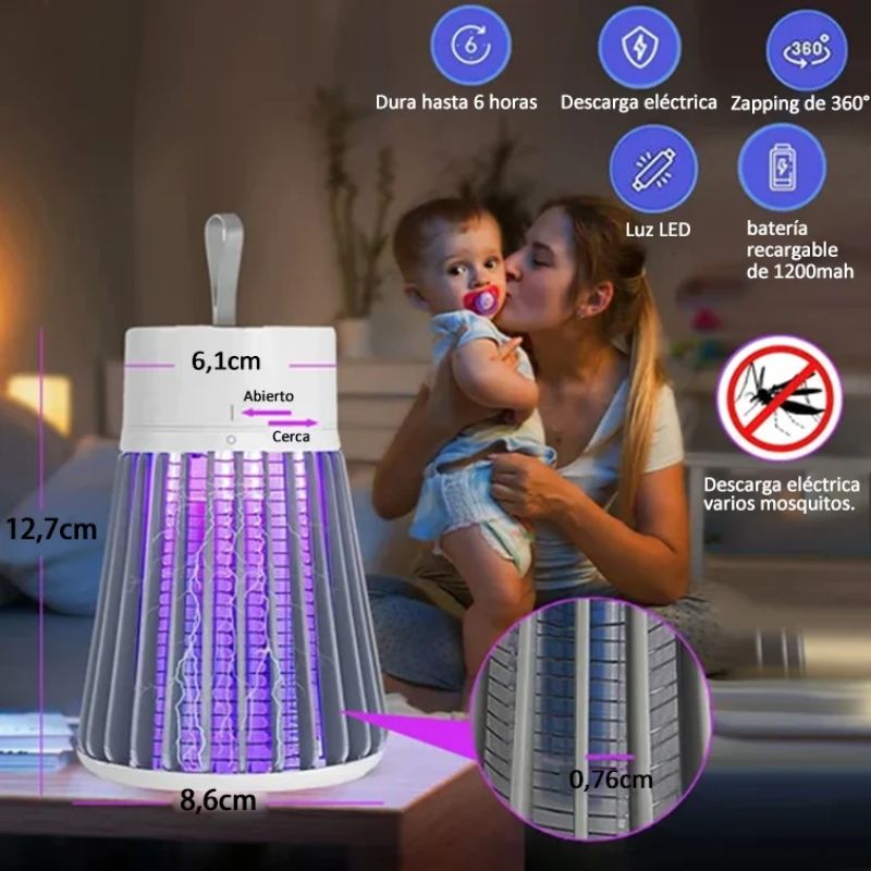 🎯🦟 Zap-X Portable Insect Zapper — Indoor & Outdoor Electric Bug Zapper: Highly Effective Fly & Mosquito Catcher 🔥⚡