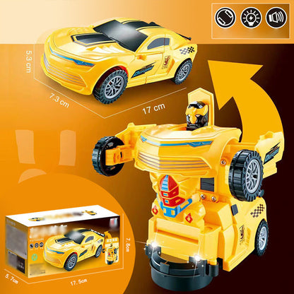 📢📢 55 %  OFF !! ⏰Electric Universal Deformation Police Toy Car🎁Best Gift For Kid🥳