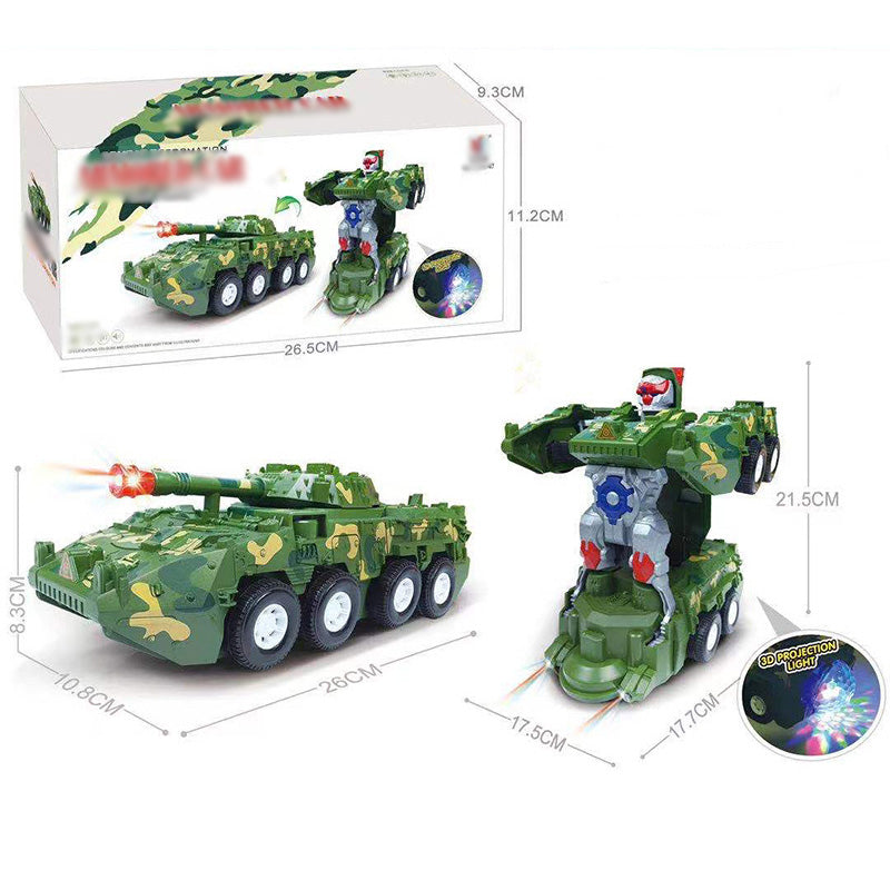 📢📢 55 %  OFF !! ⏰Electric Universal Deformation Police Toy Car🎁Best Gift For Kid🥳