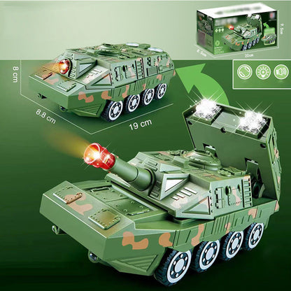 📢📢 55 %  OFF !! ⏰Electric Universal Deformation Police Toy Car🎁Best Gift For Kid🥳