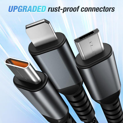 Transparent Luminous 3-in-1 Fast Charging Cable