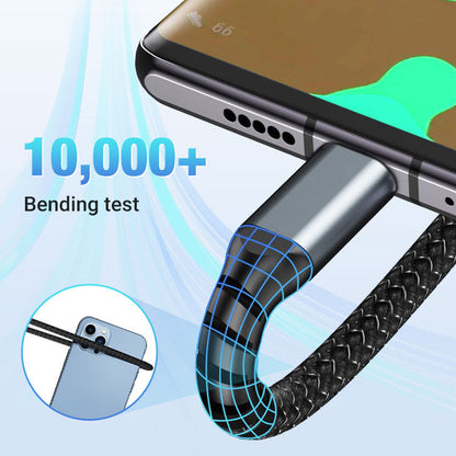 Transparent Luminous 3-in-1 Fast Charging Cable