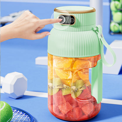 2-in-1 Juicer Cup 🍹 Drink Directly After Juicing. Large Capacity, Digital Screen, Multi-blade Design. Portable And A Must-have For The Gym And Outdoors 🏋️