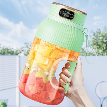 2-in-1 Juicer Cup 🍹 Drink Directly After Juicing. Large Capacity, Digital Screen, Multi-blade Design. Portable And A Must-have For The Gym And Outdoors 🏋️