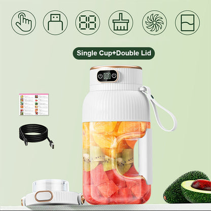 2-in-1 Juicer Cup 🍹 Drink Directly After Juicing. Large Capacity, Digital Screen, Multi-blade Design. Portable And A Must-have For The Gym And Outdoors 🏋️