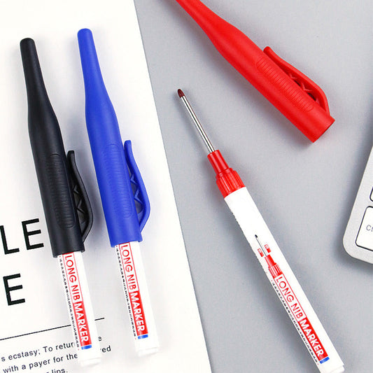 ✏️Mark It Like a Pro – Long-Tip Marker Pen 🛠️Oil-Based&Quick-Dry